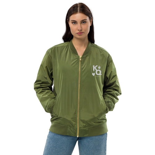 KQ Shop Merchandise Premium recycled bomber jacket
