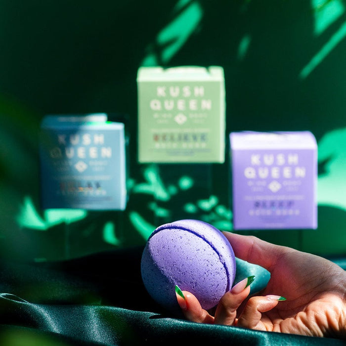 Kush Queen CBD Bath Bomb 1:1 THC & CBD Bath Bomb Bundle