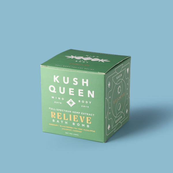 Kush Queen CBD Bath Bomb 100mg Relieve CBD Bath Bomb