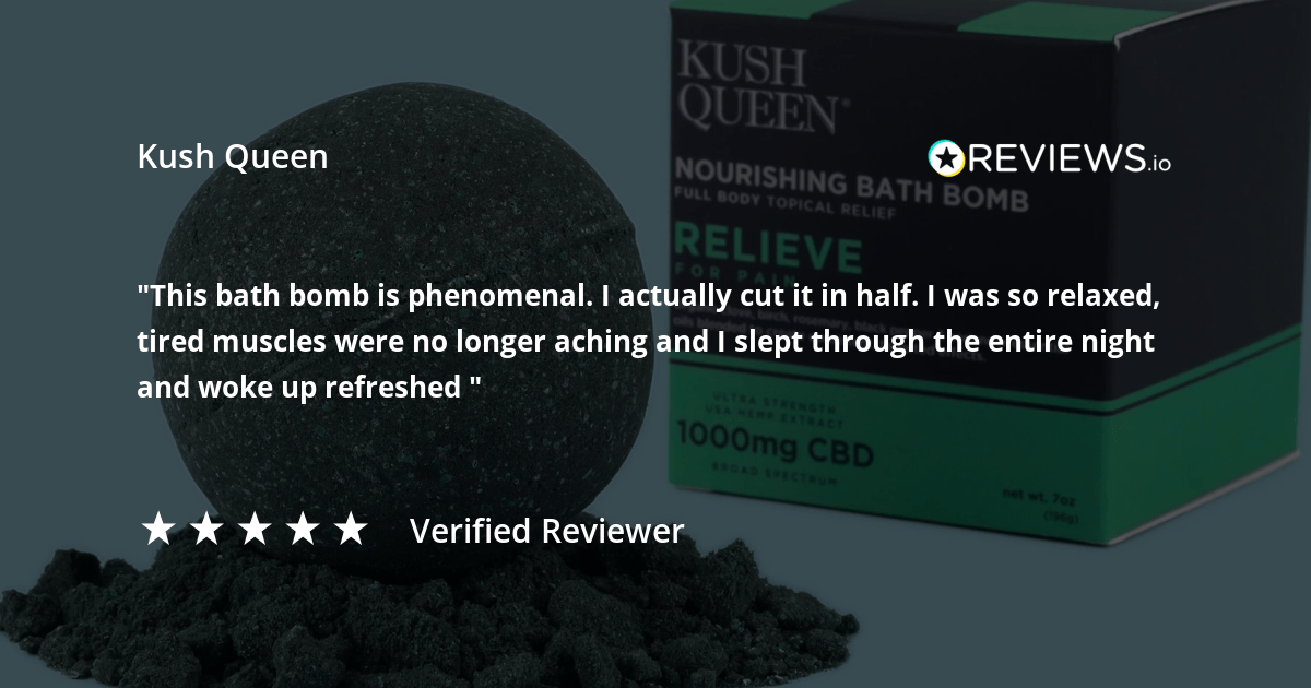 Kush Queen Relieve 1000mg CBD Bath Bomb
